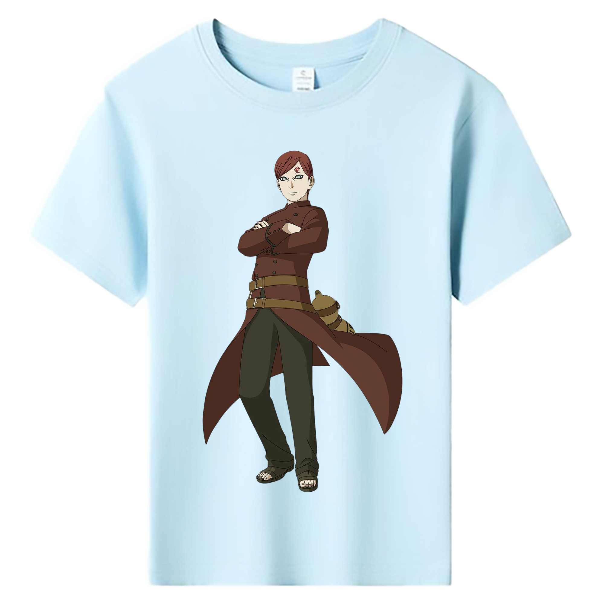 （画像用） NARUTO -ナルト- ガアラ Gaara 綿100％キッズTシャツ（フロントプリント）